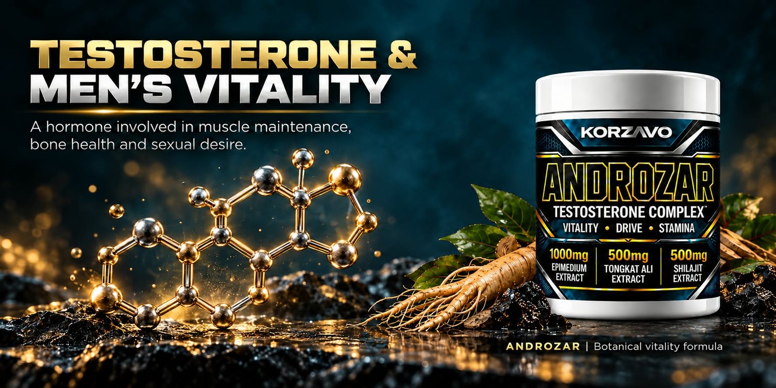 Testosterone & Men’s Vitality — ANDROZAR